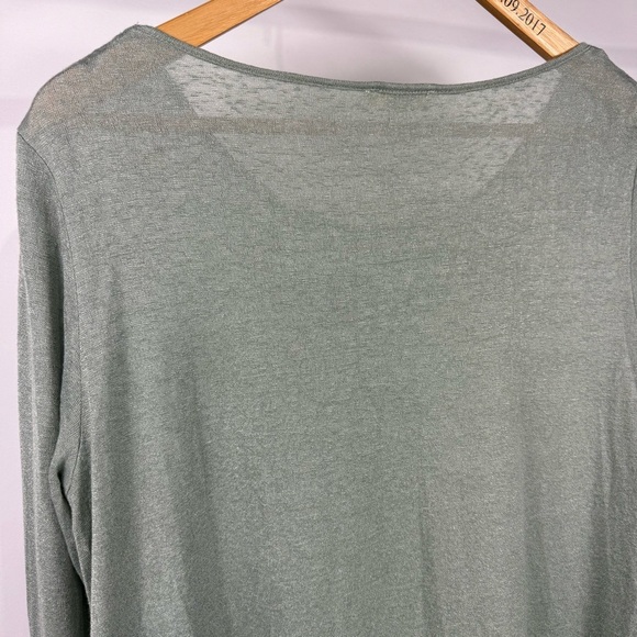 Kori America Green Lace Trim Tunic Size Large - Picture 7 of 7